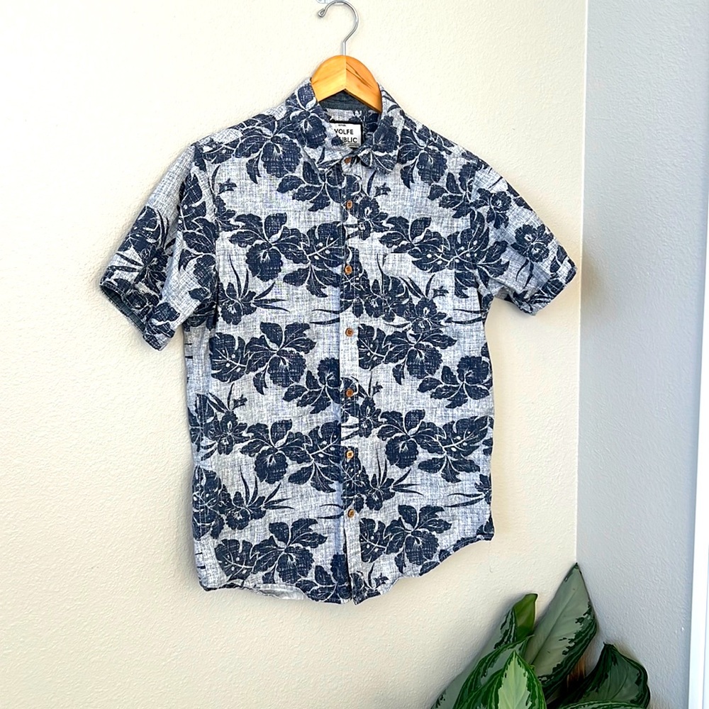 Mens Floral Button Down